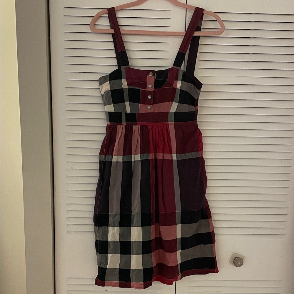 Burberry womens Dress - Red, blue and Cream Plaid